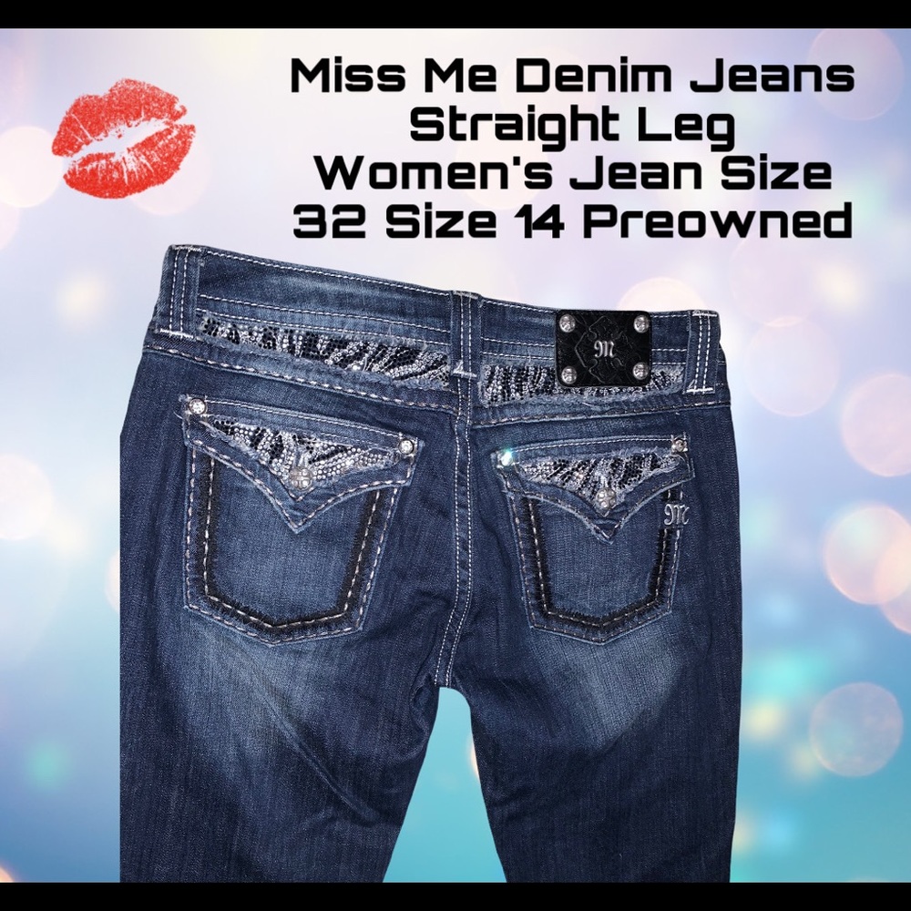 Miss Me Denim Blue Jeans Size 32 Women’s